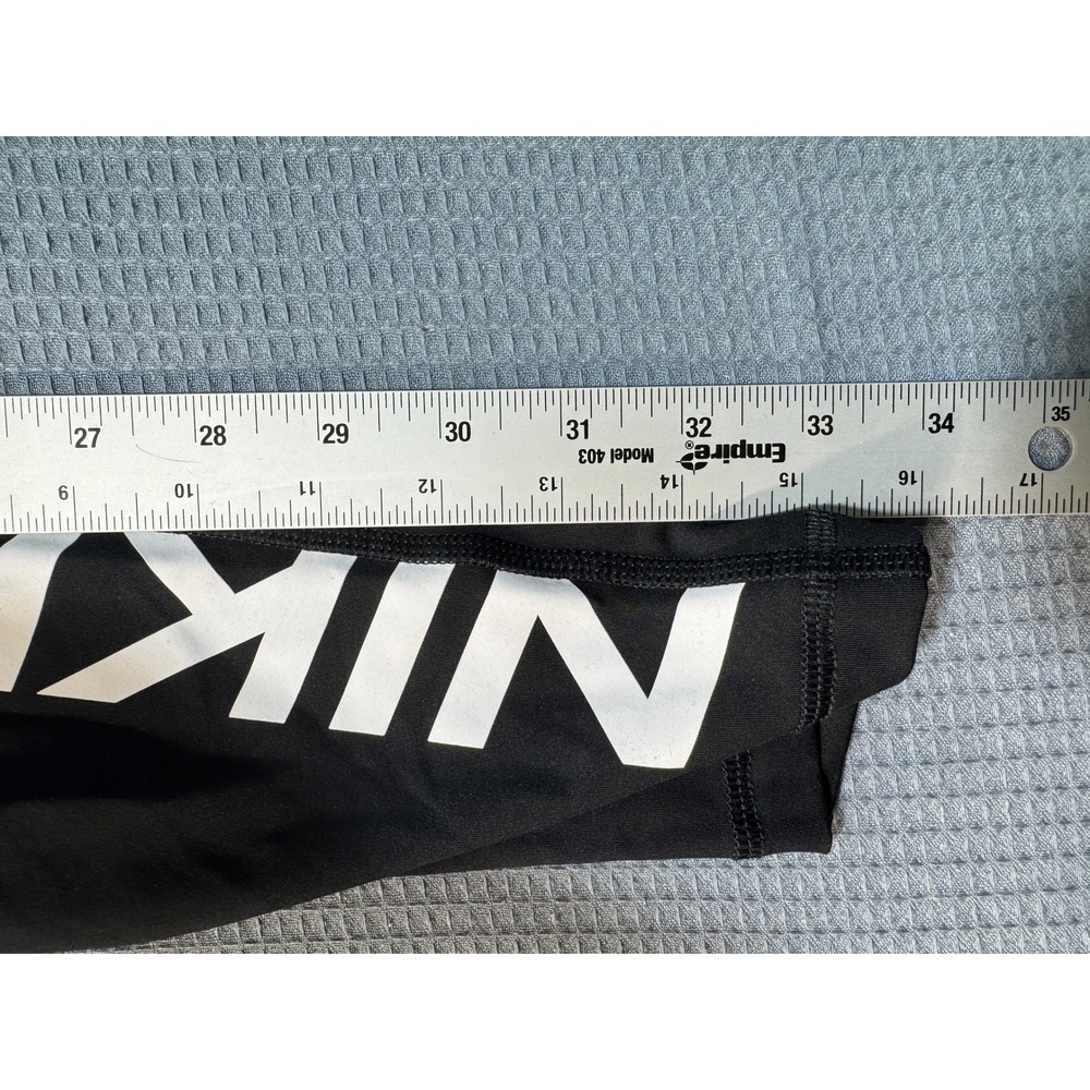 Nike Pro Dri-FIT Leggings Womens S Black Graphic Training Tights - Picture 6 of 7
